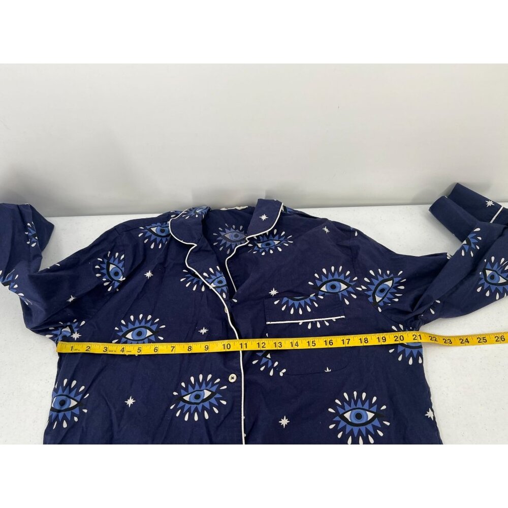 Printfresh Blue Eye Pattern Pajama Top - image 7